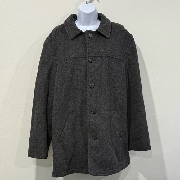J.Crew Grey Wool Coat – Men’s Medium – 80% Wool – Excellent - Picture 1 of 12